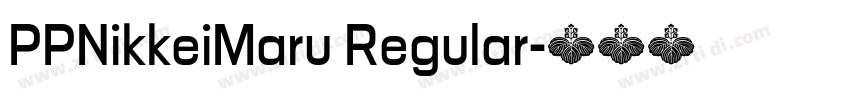PPNikkeiMaru Regular字体转换